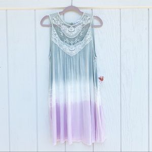 Infinity Raine Pastel Ombré Lace Flowy Dress
